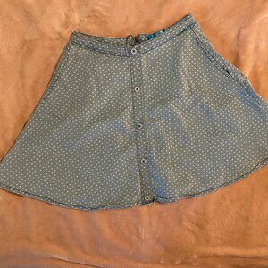 Mini Skirt Light Blue With Stars